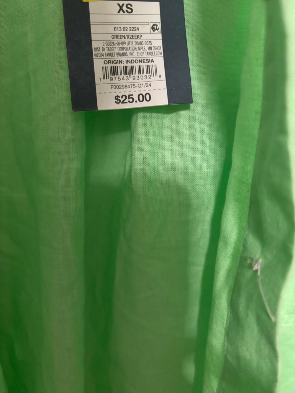 Universal Thread Light Green Button-Front Jacket - Picture 3 of 5